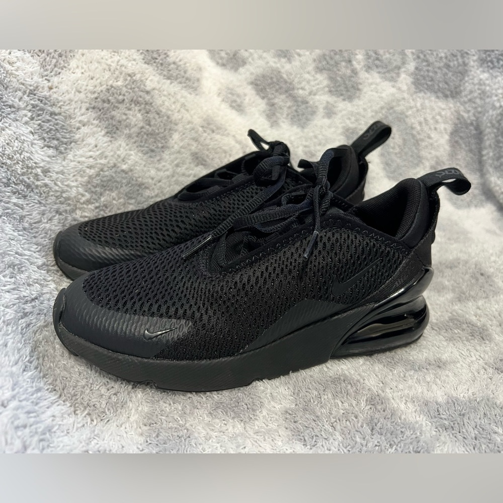 Blacked out NIKE Air Max 270 Youth size 2.5y.